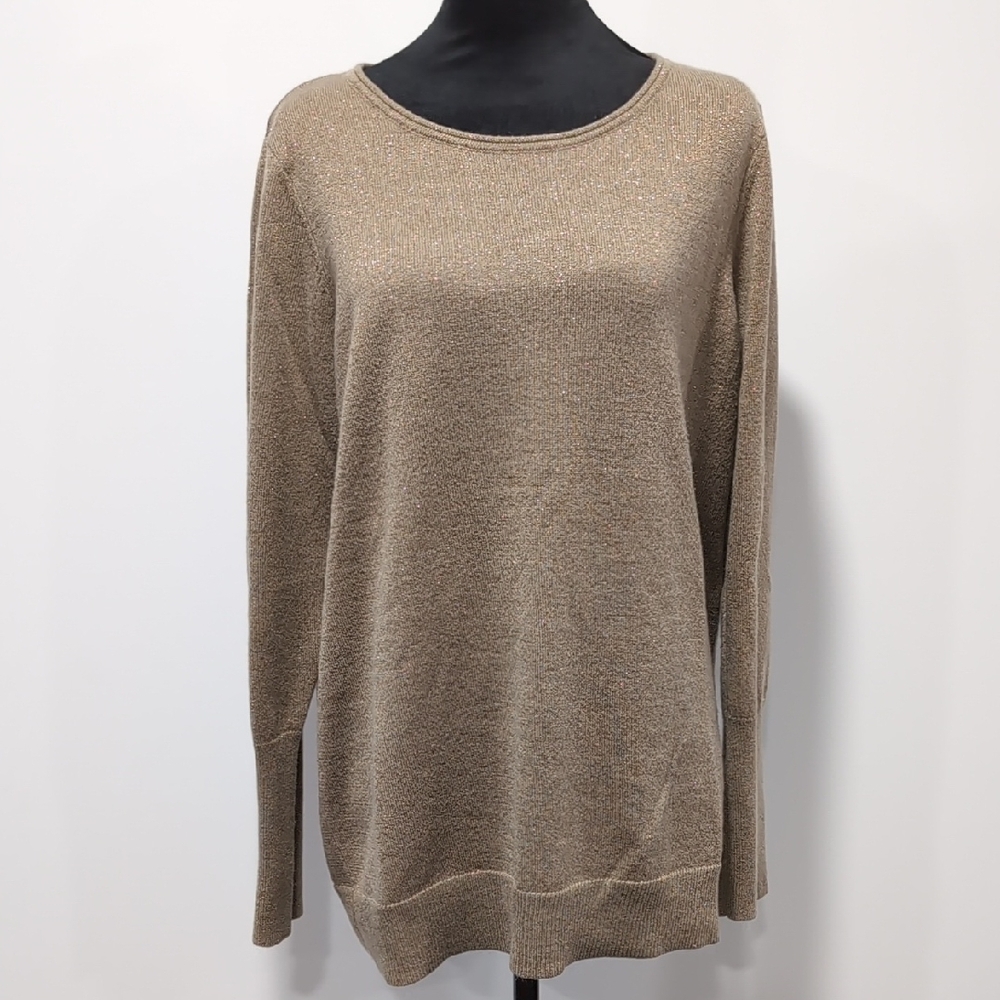 Apt. 9 Tan/Sparkly Sweater